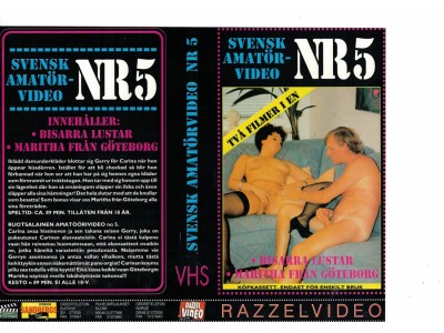 Sv. Amatörvideo  Nr  5  Instick  VHS